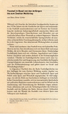 Fussball in Basel von den Anfängen bis zum Zweiten Weltkrieg