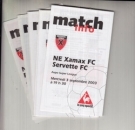 6 programmes officiel NE Xamax Saison 2003 - 2005
