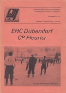 EHC Dübendorf - CP Fleurier, 7.10. 1978, Eishockey Meisterschaft NLB, Im Chreis, Offizielles Programm