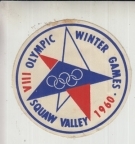 VIII Olympic Winter Games Squaw Valley 1960 (Original Stoffabzeichen für Athleten und Offizielle)