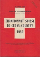 Championnat Suisse de Cross-Country, 16. Avril 1950, Stade d. St. Imier-Sports, Programme officiel