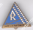AK 1970 Garmisch-Partenkirchen (Abzeichen mit Eishockey Stock)