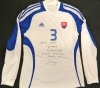 Martin Skrtel - Slovakia Nationalteam 2009 (Original Shirt with No. 3 + dedication + 30 signatures at back)