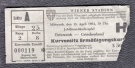 Oesterreich - Griechenland, 18.4. 1984, Friendly, Wiener Stadion, Ticket: Kurvensitz Ermäss.