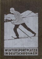 Wintersportplätze in Deutschböhmen (in 1911)