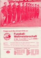 Fliegen auch Sie mit nach Chile zur Fussball-WM 27.5. - 19.6. 1962, Reiseprospekt der Firma Kuoni AG