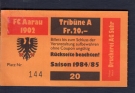 FC Aarau 1902 - Start Kristiansand (IFC-Spiel) / Saison 1984/85, Tribüne A