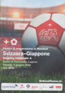 Svizzera - Giappone, 8.6. 2018, Friendly, Stadio di Cornaredo Lugano, Official Programme