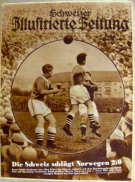 Die Schweiz schlägt Norwegen 2:0 (Cover; Schweizer Illustrierte Zeitung, 6. Nov. 1935)