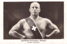 Gottfried Grüneisen, Schweiz - 3-facher Weltmeister (Original Photographie mit Autograph auf Rückseite)
