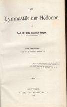 Die Gymnastik der Hellenen (Ausgabe 1881)