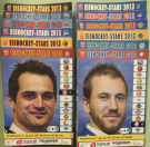 Eishockey - Stars 2013 (Komplette Serie 12 Hefte = 12 Clubs National League)