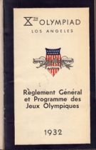 Reglement Generales + Programme des Jeux Olympiques + 15 Reglements/disciplines (Bounded in 1 Vol. with covers)