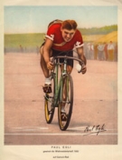 Paul Egli gewinnt die Weltmeisterschaft 1933 (Farbphotodruck Tafel)