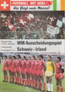 Schweiz - Irland, 11.9.1985, WC-Qualif. Mexico 86, Wankdorf Bern, Offizielles Programm