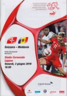 Svizzera - Moldavia, 3.6. 2016, Friendly, Stadio Cornaredo Lugano, Official Programme