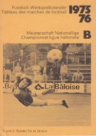 Fussball-Wettspielkalender NLB - Meisterschaft Saison 1975/76