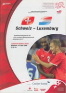 Schweiz - Luxemburg, 10. Sept. 2008, WC 2010 Qualification, Letzigrund Zürich, Offizielles Programm