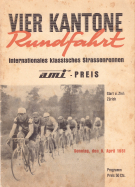 Vier Kantone Rundfahrt 8. April 1951 - Internationales klassisches Strassenrennen (Offizielles Programm)