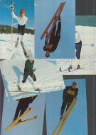 Schweizer Nordische Skiläufer (Serie 4, Konvolut von 6 Sammelbilder)