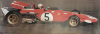 Banago Poster: Clay Regazzoni sur Ferrari (GP Afrique du Sud Photo: Carl Imber, Photo Poster ca. 1971)