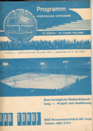 Young Fellows Zürich verstärkt - FC Barcelona, 27.8. 1958, Friendly, Stadion Letzigrund, Offizielles Programm