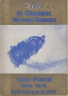 III Olympic Winter Games Lake Placid / New York February 4 - 13, 1932 - Official Programme