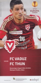 FC Vaduz - FC Thun, 6.8. 2015, EL-Qualf., Rheinpark Vaduz, Offizielles Programm