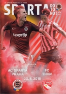AC Sparta Praha - FC Thun, 20.8. 2015, EL-Qualf., Generali Arena, Official Programme