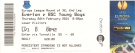 Everton FC - BSC Young Boys, 26.2. 2015, UEFA Europa League, Goodison Park, Lower Visitors Ticket