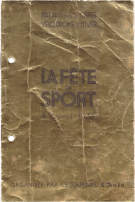La Fête du Sport 4 Avril 1935 au Palais des Sports Vélodrome d’Hiver, Official Programme