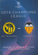 BSC Young Boys - Valencia CF, 23.10. 2018, CL Group stage, Stade de Suisse Bern, Offizielles Programm