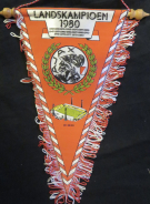 Ajax Amsterdam Landskampionen 1980 (Wimpel, Pennant, einseitig)