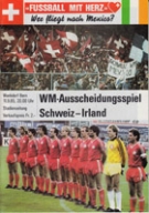 Schweiz - Irland, WM-Auscheidung, 11.9.85, Wankdorf Bern, Offizielles Programm