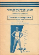 Grasshoppers Zuerich - Sevilla C.F, 20.6. 1956, Int. Friendly, Stadion Hardturm, Offizielles Programm