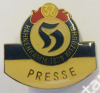 38. Hahnenkamm 1978 Kitzbühel (Presse) - Emailiertes Abzeichen mit dem Walde H, das offizielle Symbol