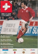 Jubiläumsturnier 19. - 23.6. 1995, Schweiz vs Italien + Deutschland + Italien - Deutschland, Offiz. Programm