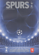 Tottenham Hotspurs - FC Twente Enschede, 29.9. 2010, UEFA CL, White Hart Lane, Official Programme