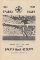 Sparta Praha vs. Banik Ostrava / Sparta - Jednota Trencin, Stadion Sparty, 4. + 8. cervna 1969, Offz. Programm