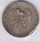 Schweizerischer Radfahrer Bund versilbertes Medaillon ca. 1920 bis ca. 1950