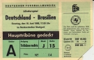 Deutschland - Brasilien, 16.6. 1968, Friendly, Neckarstadion Stuttgart, Haupttribüne gedeckt