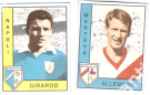 1962 - 63 Panini Calciatori Figurina Premio (Toni Allemann Mantova + Girardo - Napoli)