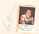 Armin von Büren (Schweiz, 20.4. 1928) - Sammelbild des VELO GUM + Signatur
