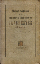 Manuel d’entretien de la conduite interieure Lanchester „Leda“