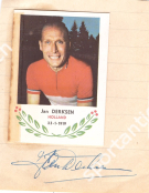 Jan Derksen (Holland - 23.1. 1919) Sammelbild des VELO GUM + Signatur