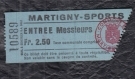 Martigny-Sports - Entree Messieurs Fr. 2.50 (Taxe communale compris) Ticket/Billet env. 1965