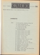 CALCIO (Anno V, No. 1-12, 1964-65), Rivista mensile della Lega Nazionale della FIGC