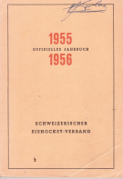 Schweizerischer Eishockey-Verband; Offizielles Jahrbuch 1955 - 1956