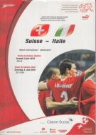 Suisse - Italie, 5. Juni 2010, Stade de Genève, Freundschaftsspiel, Offizielles Programm
