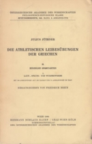 Die Athletischen Leibesübungen der Griechen (Bd. II, Einzelne Sportarten - Lauf-, Sprung- und Wurfbewerbe